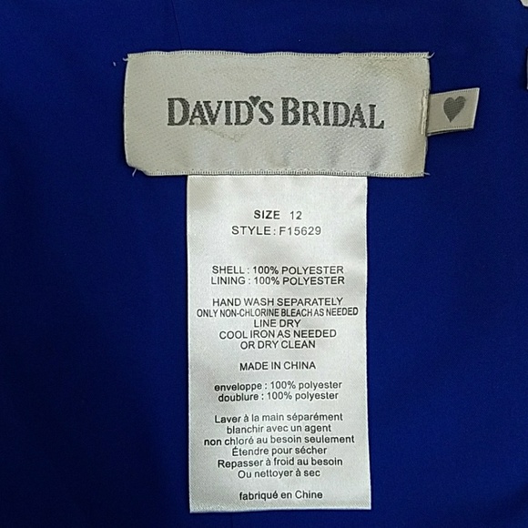 NEW Blue & Black Lace Accents Strapless Dress - Picture 6 of 8