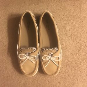 Sperry-top spider cheeta print boat shoes