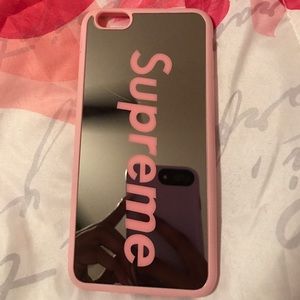 Supreme case iPhone 6/6s plus case. Mirror back.