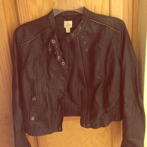 Lauren Conrad leather bomber jacket