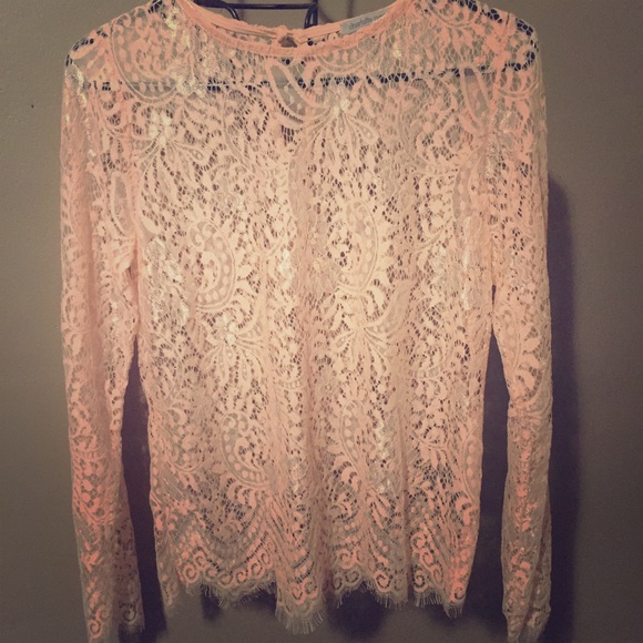 Pink Lace Top