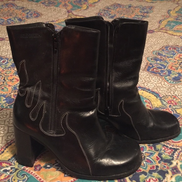 Harley Davidson flame boot