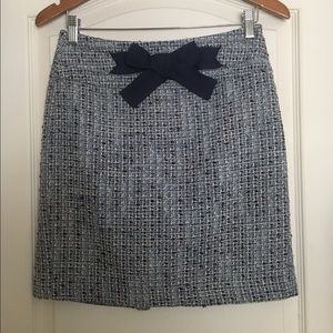 Ann Taylor Loft Blue Tweed Skirt.