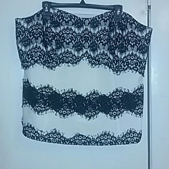 GORGEOUS Lane Bryant plus size strapless top