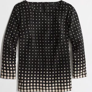 FACTORY PRINTED SCOOPNECK BLOUSE