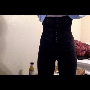 Steel boned waist trainer size small