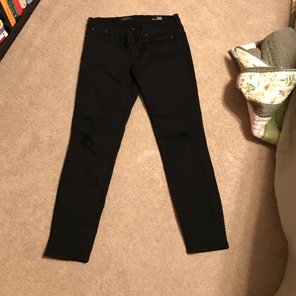 Size 30 Black J Crew Skinny Jeans
