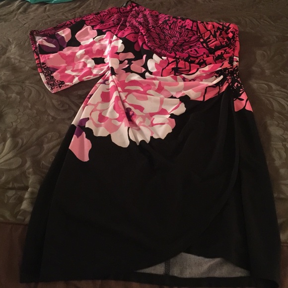Bisou Bisou one shoulder dress.