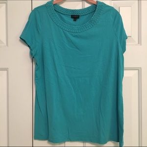Turquoise Talbots Tee