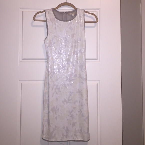 Rachel Roy Women's White Sequin Sheath Dress - Picture 1 of 4