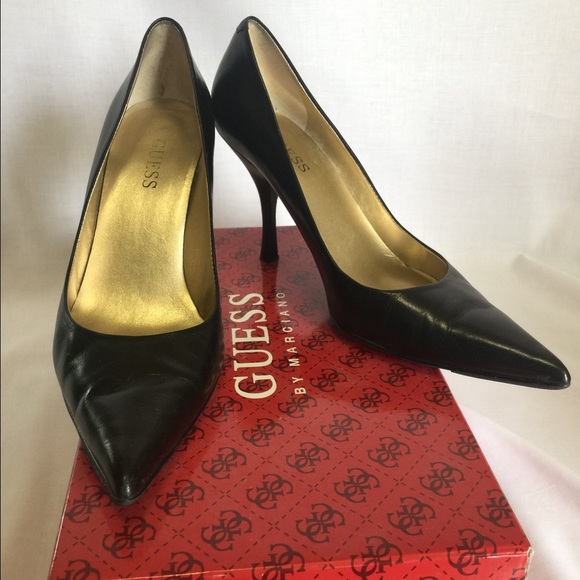 Guess By Marciano, Size 7, Black Leather