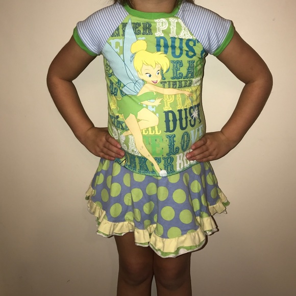 Custom boutique Tinker Bell dress