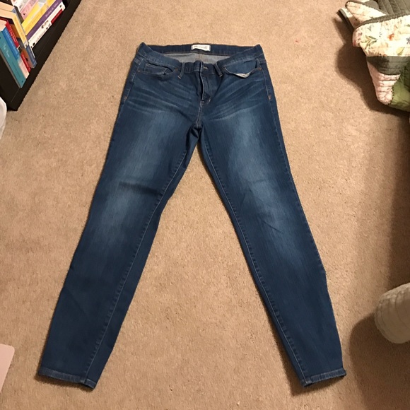 Size 31 Madewell Skinny Jeans with Zipper Detail