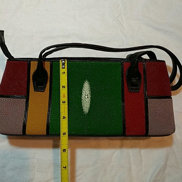 Handmade Stingray Small Bag Multicolor - Picture 2 of 4