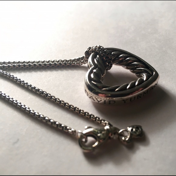 David Yurman Cable Heart Necklace