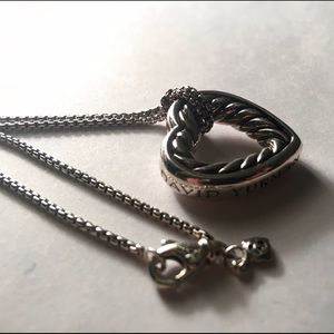 David Yurman Cable Heart Necklace
