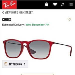 Red Ray Ban Sunglasses