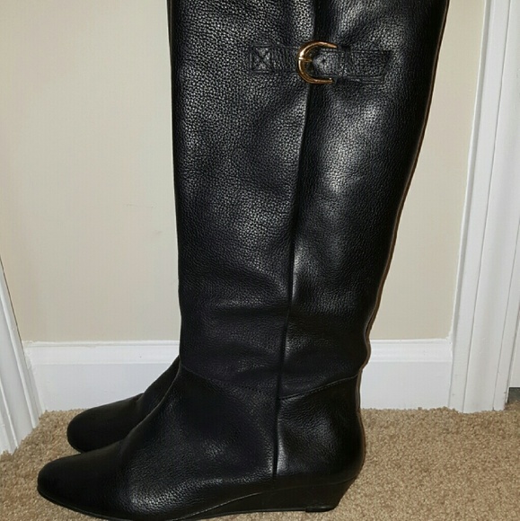 Leather boots