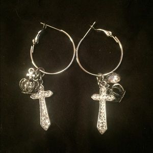 Park lane intermix earrings - silver