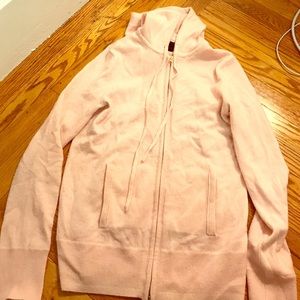 J.Crew cashmere light pink hoodie