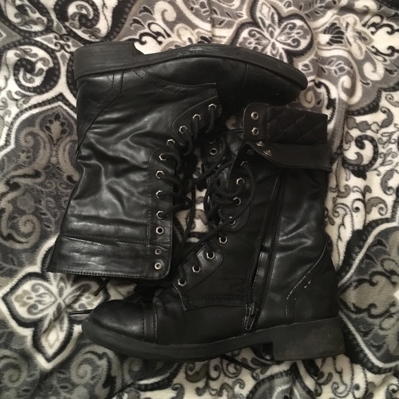 PRICE DROP! Black Combat Boots! SALE!!