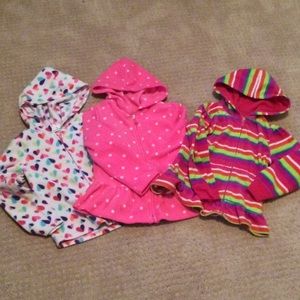 3 fleece sweaters- girls