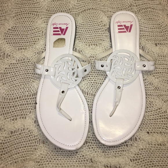 White sandals