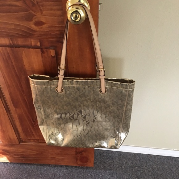 Gold Michael kors bag