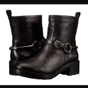 Coach Black Leather "Gillian" Harness Boot Sz 8