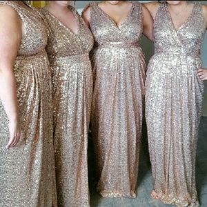 Rose Gold Badgley Mischka Dress