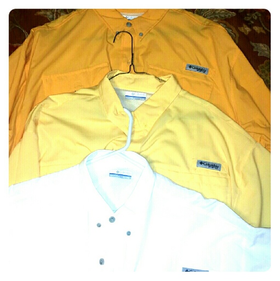 Lot of 3 Men's Columbia Outdoor shirts