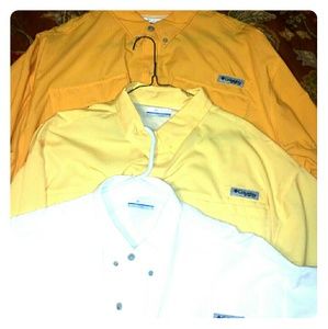 Lot of 3 Men's Columbia Outdoor shirts