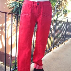 Free People red skinny jeans sz 28