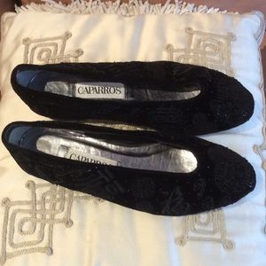 BLACK VELVET BEADED CAPARROS