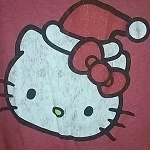 Plus size Christmas hello kitty tshirt xxl