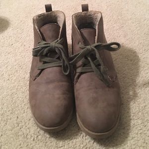 Super cute new brown short combat booties