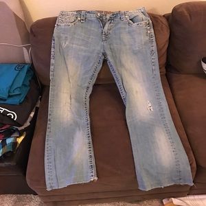 Mens rock revival jeans