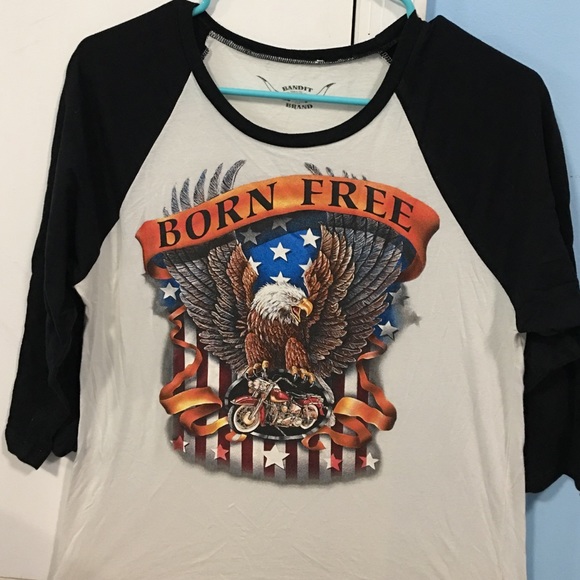 Born free baseball tee