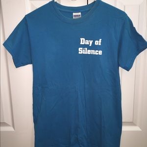 ✨Double-Sided LGBT Day of Silence T-Shirt Size S✨