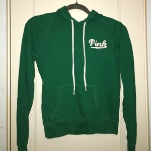 Dark Green Victoria's Secret Pink Hoodie