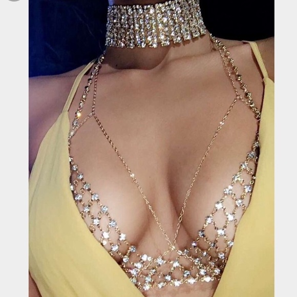 Rhinestone Chain Bralette