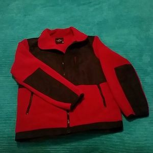 Youth 10/12 Burgundy Fleece Jacket