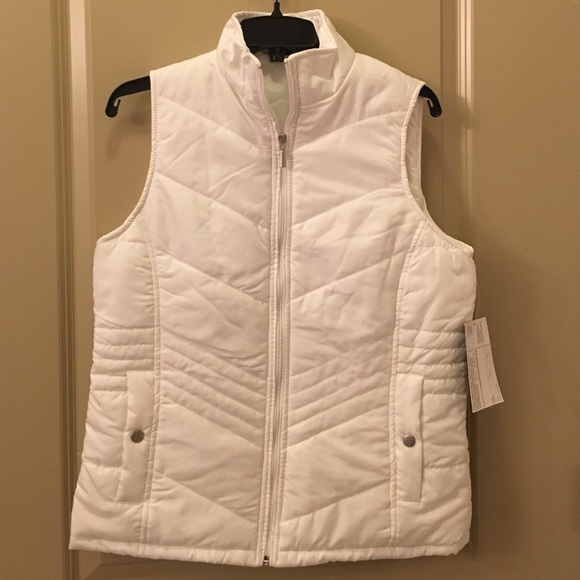White puffer vest!