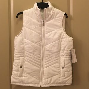 White puffer vest!