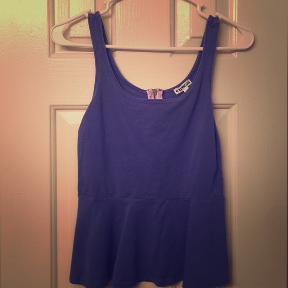 Periwinkle peplum top