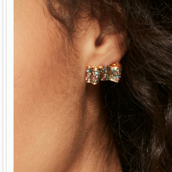 ♠NEW Kate Spade Moon River Bow Earrings - Picture 3 of 3