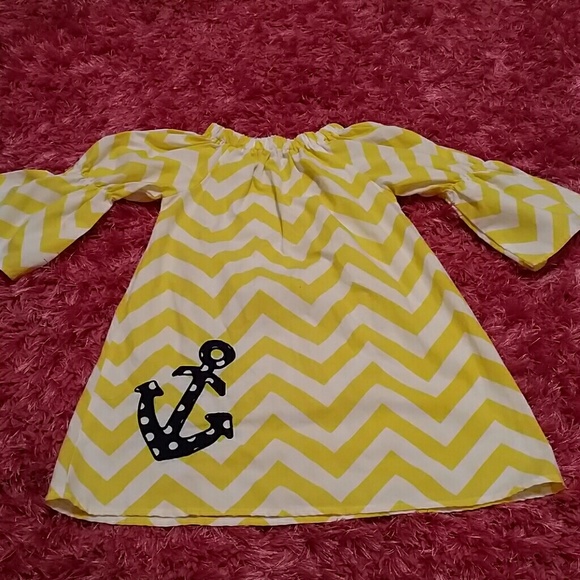 Boutique Toddler Dress with Anchor