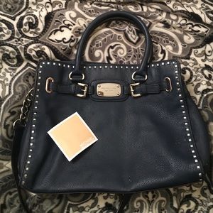 PRICE DROP Blue Michael Kors Medium Tote with Stud