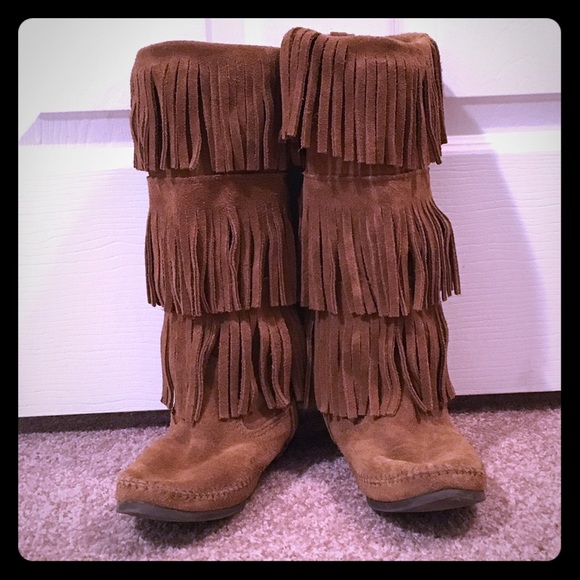 Minnetonka Fringe Boots