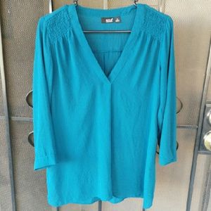 Teal blouse